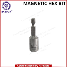 ACTION 1/4&quot; MAGNETIC HEX BIT NUT SETTER C/W SHANK