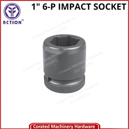 ACTION 1&quot; SQ. DR. METRIC IMPACT SOCKET 6-POINT