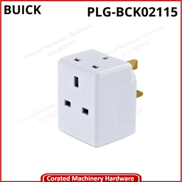 [PLG-BCK02115] BUICK BS 13A 3 WAY WHITE SOCKET ADAPTOR