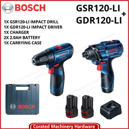 [BOSCH 12V GSR120-LI + GDR120-LI] BOSCH 12V CORDLESS GSR120-LI + GDR120-LI