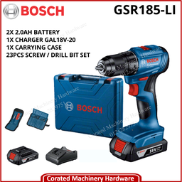 [06019K30L2-2.0AH] BOSCH GSR185-Li 18V BATTERY SCREWDRIVER